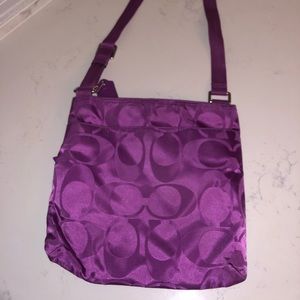 Purple Coach Crossbody Bag